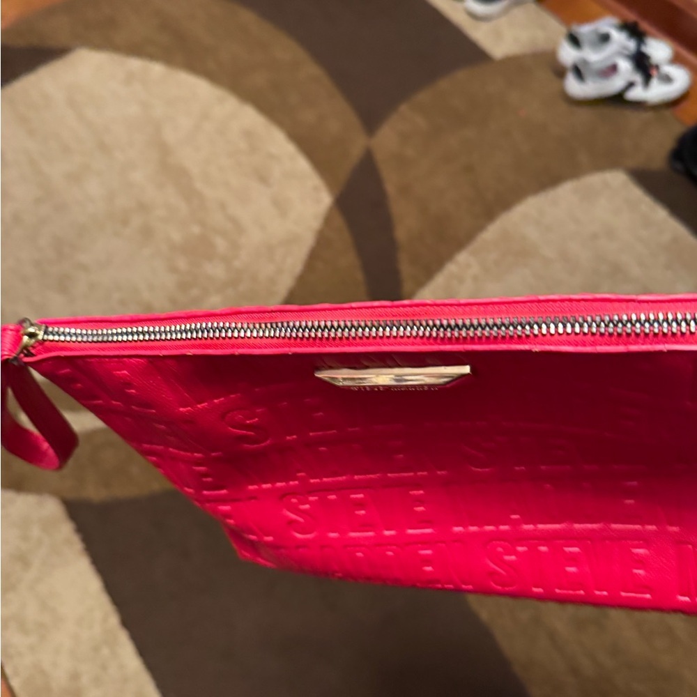 Steve Madden Red Embossed Clutch - Picture 4 of 6